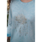 Preview: Shirt 3/4-Arm mit Spitze Peaceful Lotus