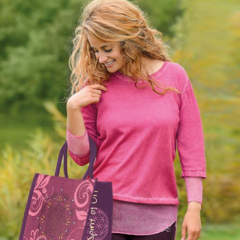 Strickpulli mit Seide
