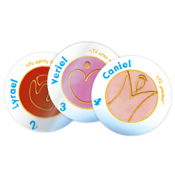 Engelsymbole für Kinder. 21 runde Engelkarten