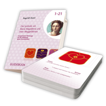 Energ. Karten Maria-Magdalena-Symbole mit Guidebook