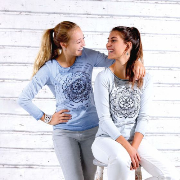 Shirt Motivation silbergrau